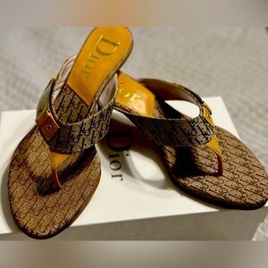 Vintage Christian Dior Monogram Sandals - Womens 9